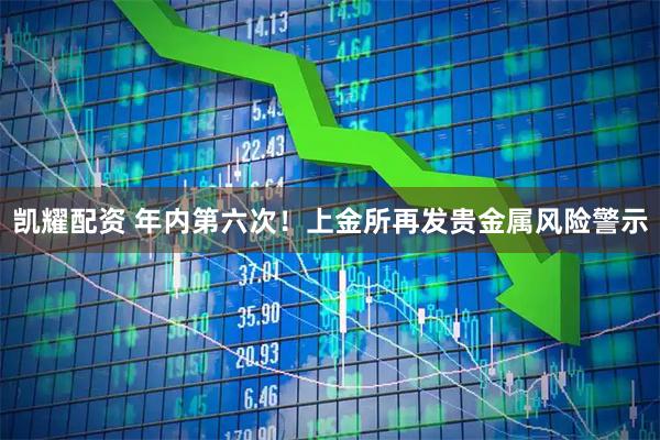 凯耀配资 年内第六次！上金所再发贵金属风险警示
