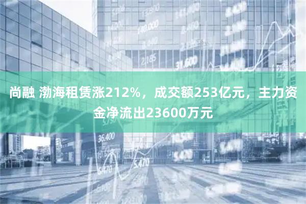 尚融 渤海租赁涨212%，成交额253亿元，主力资金净流出23600万元